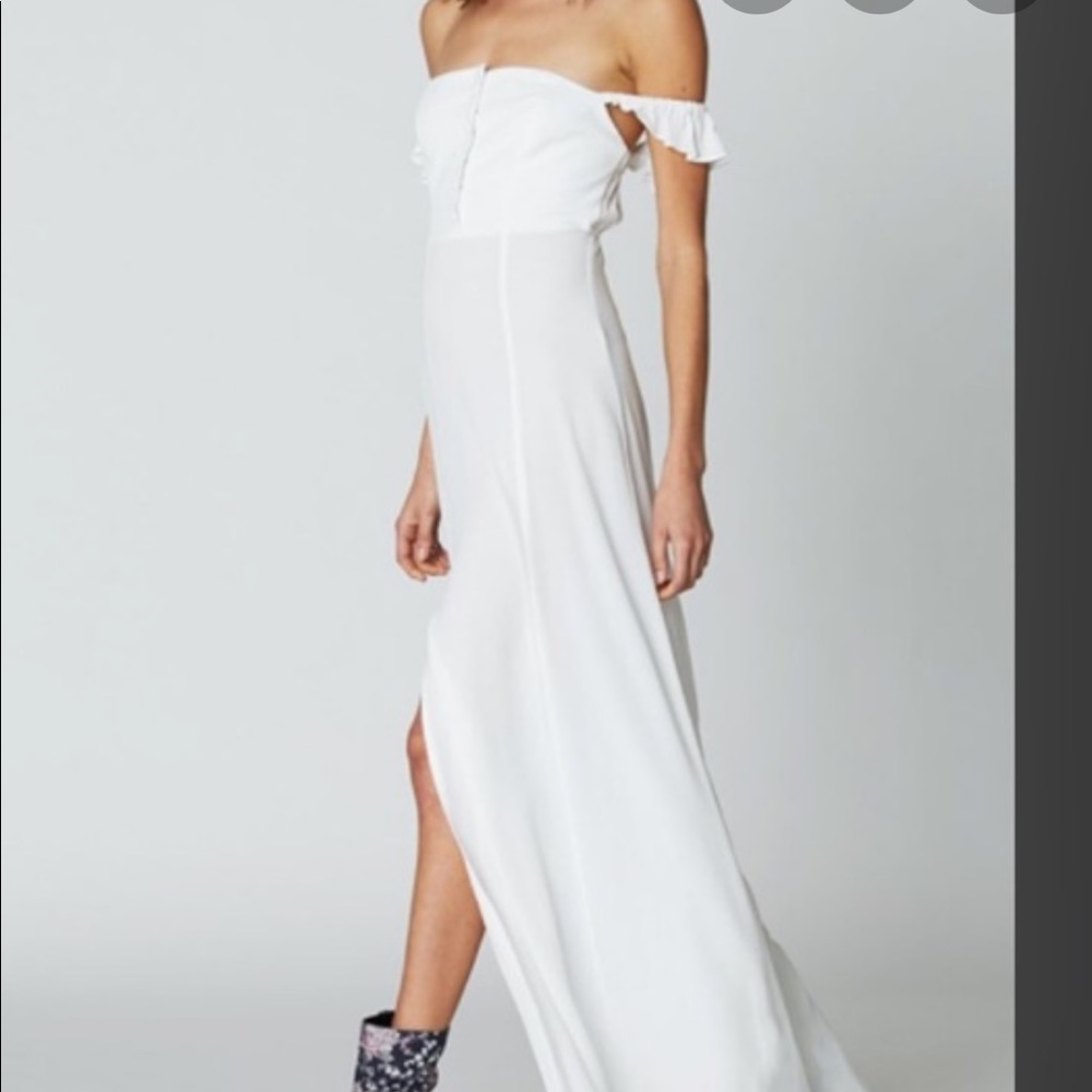 Flynn Skye White Bardot Maxi